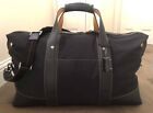 Coach Black Nylon Leather Trimmed Luggage Carry On Weekender Duffle Bag