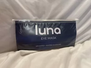 Luna Weighted Heating & Cooling Eye Mask Ivory Minky Fleece Mothers Day Gift - Picture 1 of 2