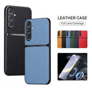 Leather Case For Samsung S24 S23 S21 S22 S20 FE A25 A35 A52 A53 A54 A55 5G Cover - Picture 1 of 15