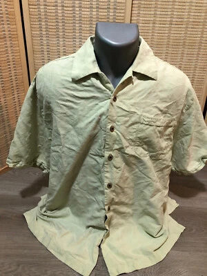 Jamaica Jaxx Hawaiian Button Up Shirt 100% Silk Subtle Lowkey Large Vintage - Image 1 of 4