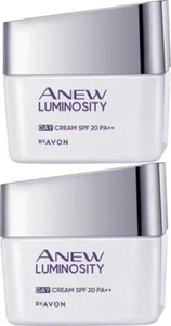 AVON ANEW LUMINOSITY DAY CREAM SPF 20 P++ PACK OF 2 (100G) (100 g) - Picture 1 of 3