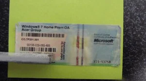 Win 7 Home Premium OEM Product Key - Photo 1/1
