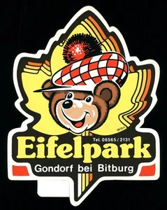 Adesivo pubblicitario - EIFELPARK GONDORF vicino a Bitburg - 10x12 cm - vintage - pubblicità - Foto 1 di 1