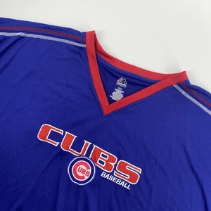 Camiseta deportiva de los Chicago Cubs para hombre XXXXXXL azul majestuosa cuello en V MLB béisbol 6XL - Imagen 1 de 10