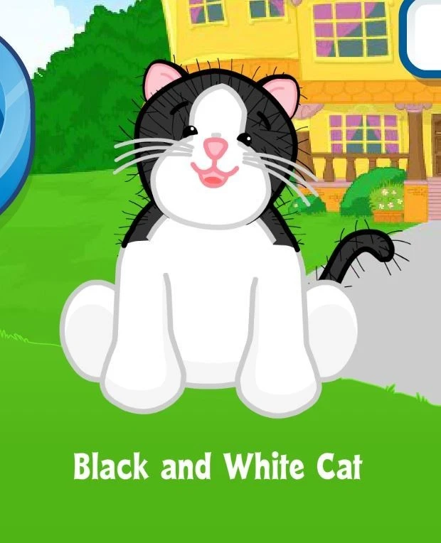 Webkinz Classic Black and White Cat Adoption Code Only MESSAGED - Image 1 of 1