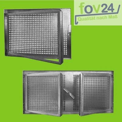 EIGENMARKE Stahl Kellerfenster Sondergrößen, verzinkt, ein- und zweiflügelig + 4 Mauera