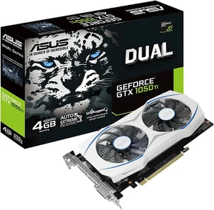 ASUS GeForce GTX 1050 Ti 4GB GDDR5 HDMI DP DVI GTX1050TI-O4G Video Graphics Card - Picture 1 of 9