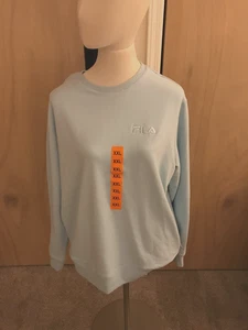 Fila Woman's Plus Size Sweatshirt Super Soft Light Blue Size XXL NEW - Picture 1 of 3