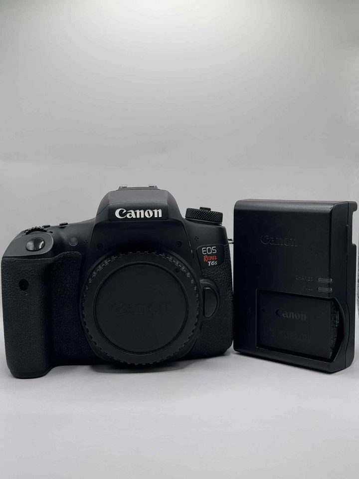 Canon EOS Rebel T6s 24.2MP Digital SLR Camera - Black (Body Only) - Image 1 of 4