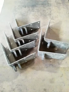 Lote de paquete de soporte de esquina de muelle exterior macho y hembra de acero galvanizado de alta resistencia - Imagen 1 de 6