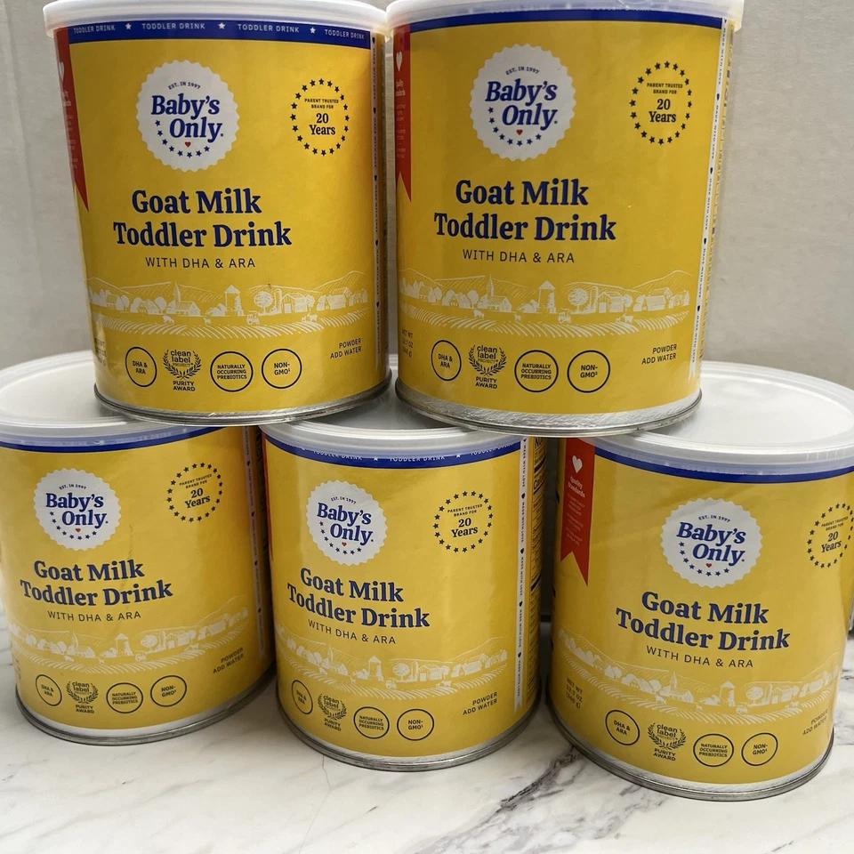 Paquete de 5: Baby’s Only Goat Milk niño pequeño con DHA y ARA 12,7 oz 05/01/2026 Foto 1 de 4