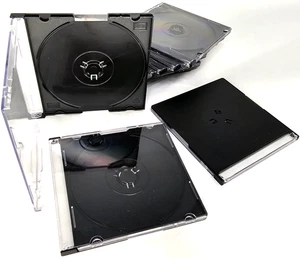 NUOVO 10 Lotto 3" DVD CD-ROM Audio CD Clear Jewel Custodie DVD-RW CD-RW Archiviazione PC Mac - Foto 1 di 2