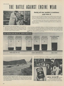 1950 Union Oil Company of California Royal Triton Purple Oil Vintage Print Ad - Picture 1 of 1