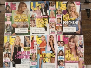 Lot Of 6 US WEEKLY Magazines 2013-14 Kardashians, Jenn, Miley, Drew, Weight Loss - Picture 1 of 4