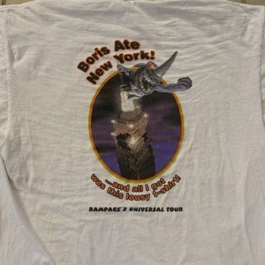 Vintage Rampage 2 Video Game Promo Rap Tee T-shirt Size XL VTG 90s PlayStation - Picture 1 of 2