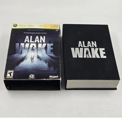 ALAN WAKE Limited Collector's Edition CIB Complete In Box w/ Slip Cover Xbox 360 - Imagem 1 de 4
