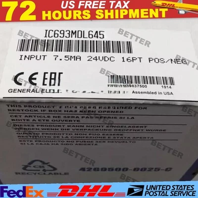 New Factory Sealed GE IC693MDL645 Fanuc Input Module IC693MDL645 - Image 1 of 4