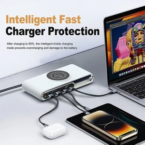 Wireless Charg 1+4 Multifunctional 4Port Smart Fast USB Charger for Phone Tablet - Picture 1 of 21