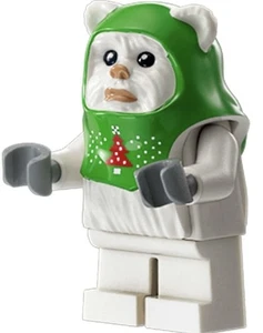 LEGO Star Wars Ewok Minifigure Holiday Sweater White 75366 Advent Calendar 2023 - Picture 1 of 1