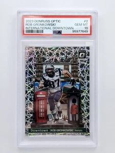 2023 Donruss Optic Rob Gronkowski INTERNATIONAL DOWNTOWN!  #2 PSA 10 GEM MINT!!! - Picture 1 of 2