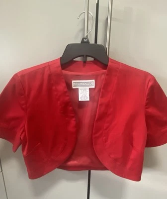 Jessica Howard Negro Manga 3/4 Bolero Chaqueta Corta Suéter Talla 8 Foto 1 de 4