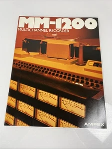Brochure registratore Ampex MM-1200 vintage raro - Foto 1 di 2