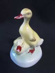 VTG Aquincum Budapest DUCK Pair Porcelain HUNGARIAN HP 3.75" Tall Figurine - Picture 1 of 5