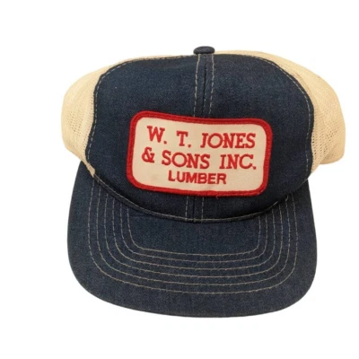 W.T. Jones & Sons Inc Lumber Company Gorra Camionero Snapback Sombrero Malla De Colección Años 80 90 Foto 1 de 4