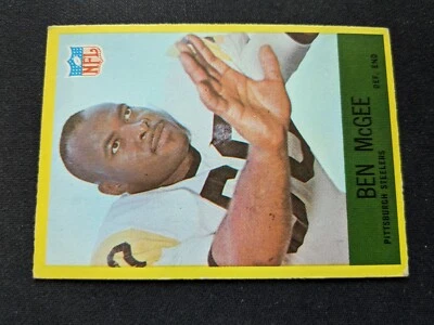 1967 Philadelphia Football Card # 154 Ben McGee - Pittsburgh Steelers (VG/EX) - Image 1 of 3