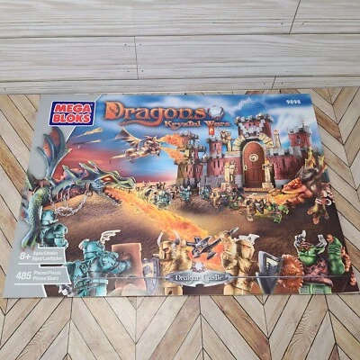 Mega Bloks Dragons Krystal Wars Draigar Castle 9898 Instructions Manual - Image 1 of 2