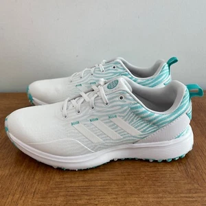 Adidas S2G Golfschuhe Damen 8,5 weiß semi mint spikeless Schnürschuhe GZ3910 - Bild 1 von 12