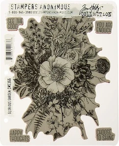 Glorious Garden Cling Stamp Collection Tim Holtz flower floral spring summer art - Picture 1 of 1
