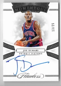 CARTOLINA AUTOGRAFA JOE DUMARS 2019 PANINI TESORI NAZIONALI #13/25! - Foto 1 di 1