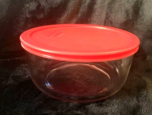 Pyrex 7203 7 Cup Round Glass Food Storage Bowl w/Lid - Picture 1 of 5