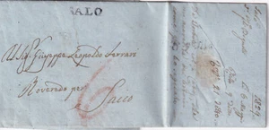 C20228-LOMBARDO VENETO,PREF.,DA SALO' A SACCO DI ROVERETO,AL SIG. FERRARI, 1829 - Picture 1 of 2