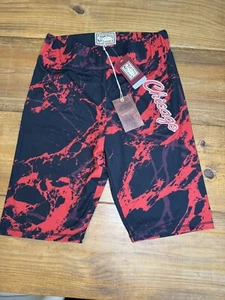 NWT MITCHELL & NESS CHICAGO BULLS WOMENS MARBLE BIKER SHORTS XL - Picture 1 of 6