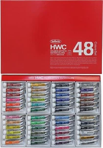 Holbein Artists Transparent Watercolors 48 color set 5ml W409 From Japan - Picture 1 of 5