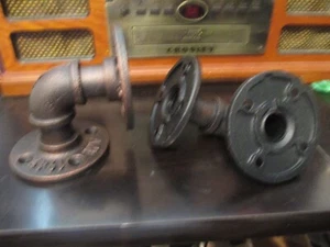 3/4 Zoll Rohr Regalwinkel Wandmontage Schweberegalträger, Steam Punk Deko - Bild 1 von 3
