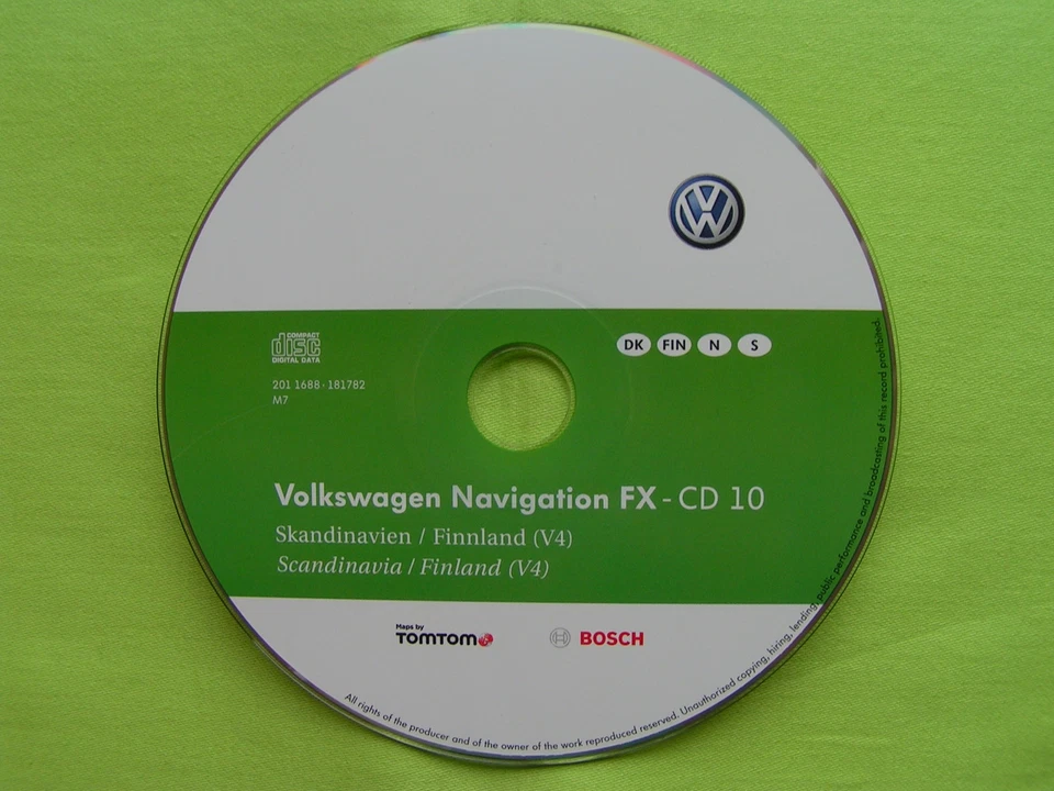CD NAVIGATION FX DÄNEMARK 2012 V4 VW RNS 310 GOLF PASSAT CADDY TOURAN BEETLE EOS - Bild 1 von 1