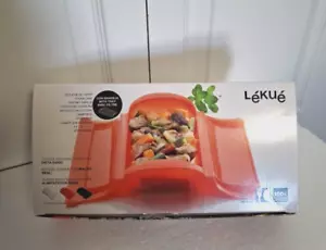 Lekue Steam Case 1-2 pers, Silicone Green With Tray & Booklet - Picture 1 of 12