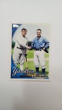  Babe Ruth, Lou Gehrig Baseball Card 2010 Topps Trading Card 
