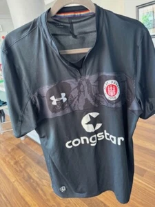 FC St. Pauli Bundeslinga Congstar Under Armour Home Jersey Brown Men L - Picture 1 of 9