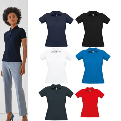 B&C Collection frauen safran pure pw455 -ladies kurzarm polo Shirt top tee - Bild 1 von 4