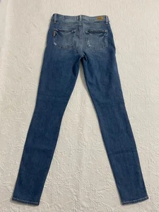 Paige Hoxton Ultra Skinny Women's Jeans Size 26 Denim Blue Distressed #2395 - Picture 1 of 10
