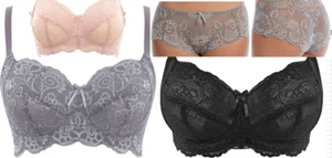 Panache Andorra Damen Spitzen BH ohne Bügel Gr.65-90 D-I Cup & Shorty S bis 3XL - Bild 1 von 28