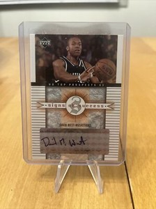 2003 UD Top Prospects David West Signs Of Success AUTO Autograph