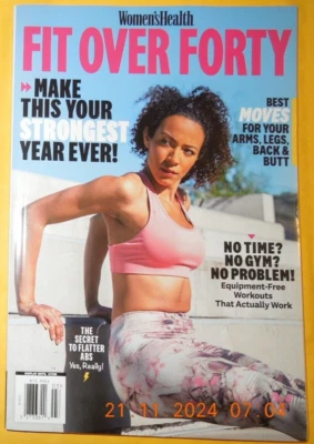 FIT OVER FORTY 40 women's health STRONGEST YR EVER best moves EQUIPMENT FREE abs Foto 1 de 4