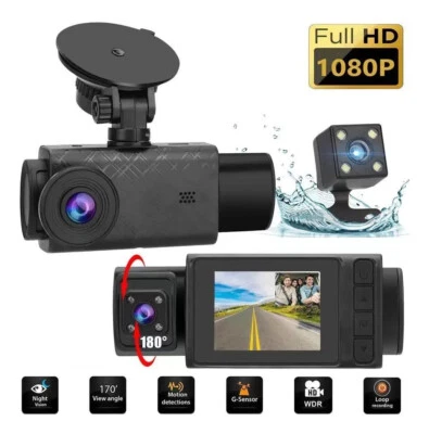  USB, AV Simultaneous Recording S11 Triple-lens Driving Recorder 2-inch HD 1080P - Image 1 of 4