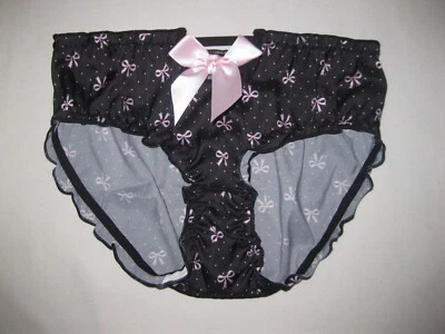Shein tween girls cutout waist w/bow polka dot & bow print ruffle bikini panties - Image 1 of 3
