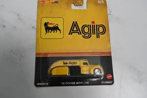 HOT WHEELS 2020 POP CULTURE GAS AND OIL AGIP '38 DODGE AIRFLOW REAL RIDERS!! - Picture 1 of 2